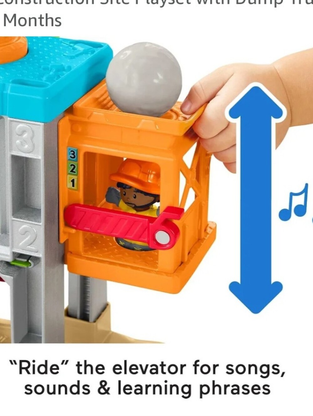 Fisher-Price Little People Load Up ‘n Learn Construction Site And Pick Up Truck - Picture 13 of 13